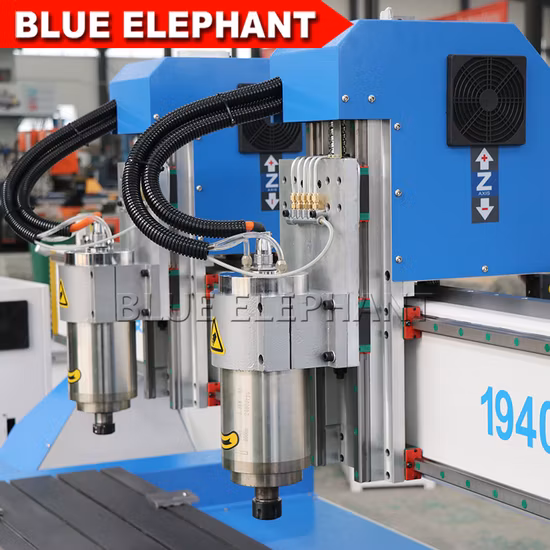 Enrutador CNC de madera 3D Multi Spindle 1940 con enrutador CNC de alta velocidad con doble cabeza